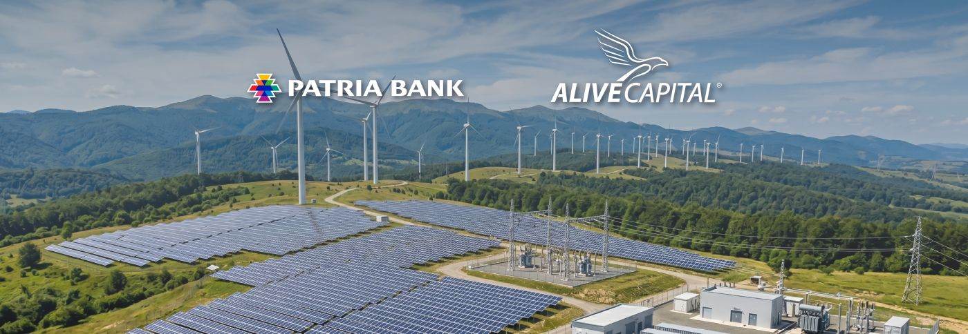 Patria Bank consolidează parteneriatul strategic cu Alive Capital prin finanţarea infrastructurii regenerabile şi trece la consum de energie 100% verde furnizată de aceasta